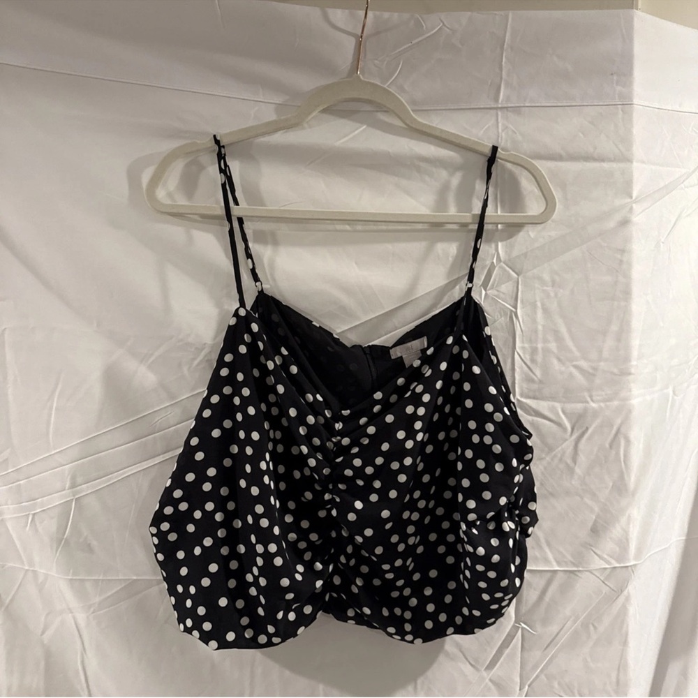 H&M Polka Dot Spaghetti Strap Top